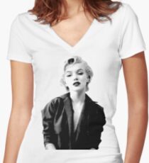 Marilyn Monroe Women's Fitted V-Neck T-Shirt