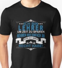 Teacher Funny teacher saying in german Unisex T-Shirt