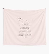 Tela decorativa 1 Corintios 13: 4-7, Versos de amor, Letras del versículo bíblico, El amor es paciente, Decoración de la granja