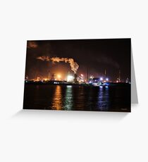 INDUSTRY UNDER THE COVER OF NIGHT - WOLLONGONG Greeting Card