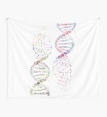 DNA, Watercolor Art,Dna double helix genetic Tapestry