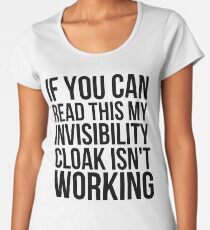 Can you read this? Women's Premium T-Shirt