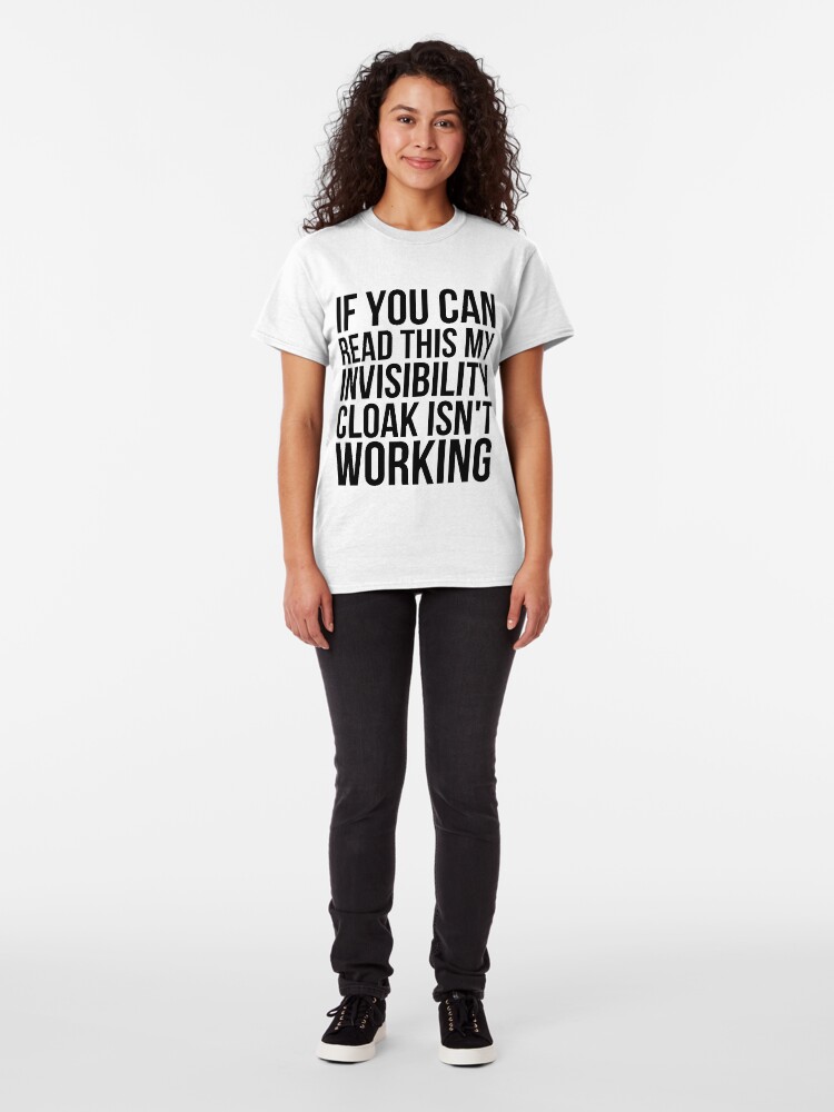 Alternate view of Can you read this? Classic T-Shirt