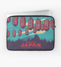Japan-Reise-Tourismus-japanisches Schloss Mt Fuji Lantern - Blau Laptoptasche