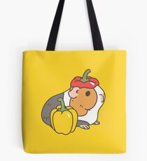 Bell pepper, cherry tomatoes and Guinea pigs pattern Tote Bag