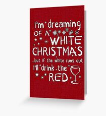 Dreaming Of A White Christmas Greeting Card