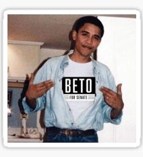 beto orourke for senate obama shirt Sticker