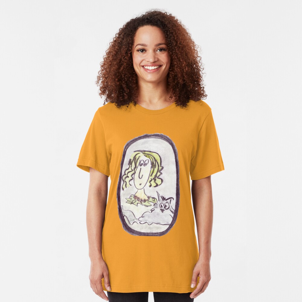 Portrait of a lady Slim Fit T-Shirt