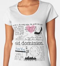 Old Dominion Lyrics Women's Premium T-Shirt