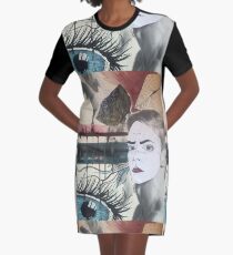 Abstract Graphic T-Shirt Dress
