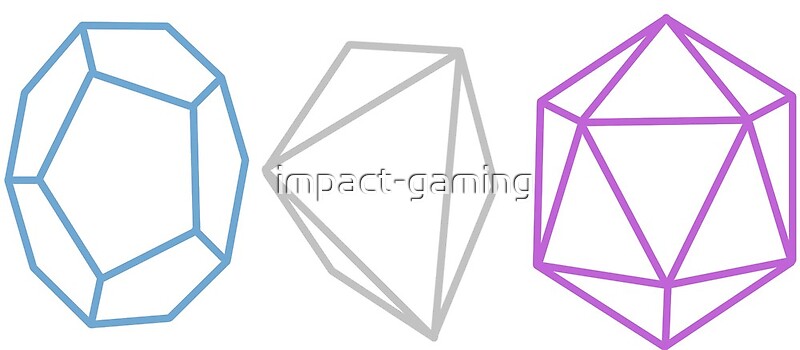 Impact Gaming Dice Outline By Impact Gaming Redbubble