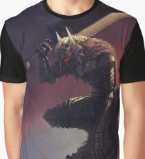 Guts On His Berserk Armor Graphic T-Shirt