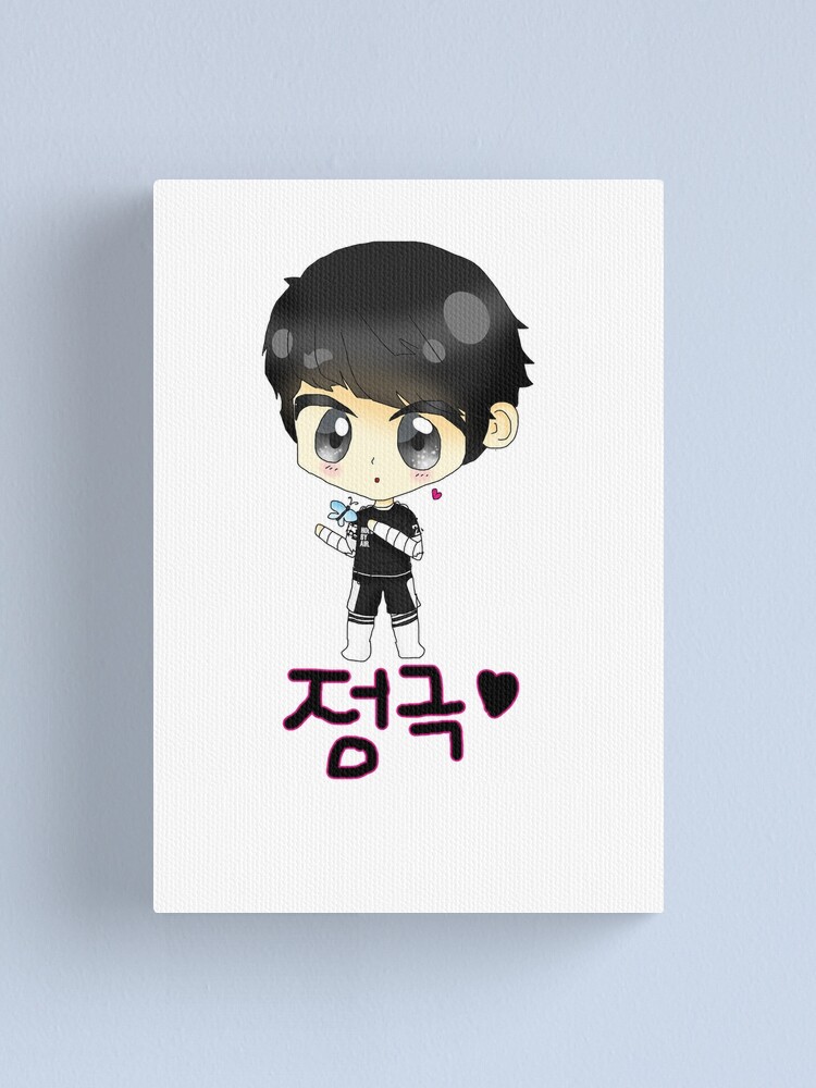 Bts Jungkook Chibi No More Dream Version Canvas Print By Ikaiimen