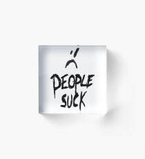 suck logo Acrylic Block