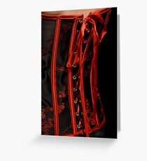 Close up corset Greeting Card
