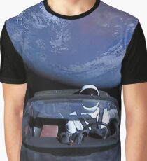 Spacex verlässt die Erde Grafik T-Shirt