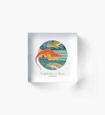 The Circles of Life: Eastern Newt Acrylic Block