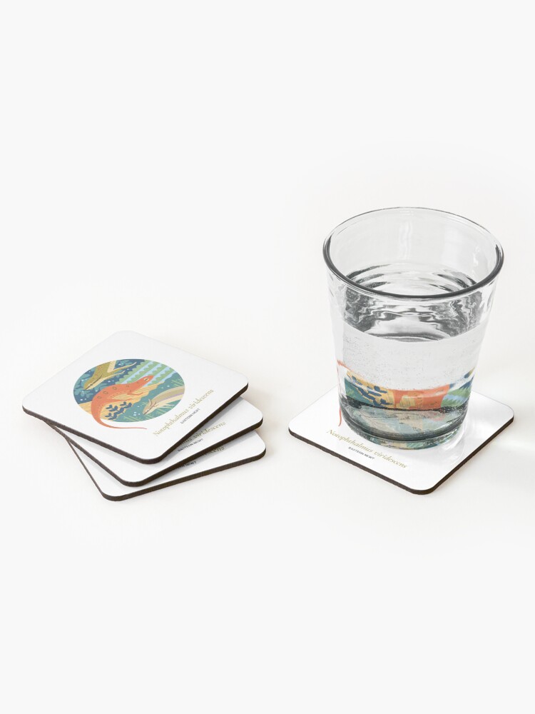 Alternate view of The Circles of Life: Eastern Newt Coasters (Set of 4)