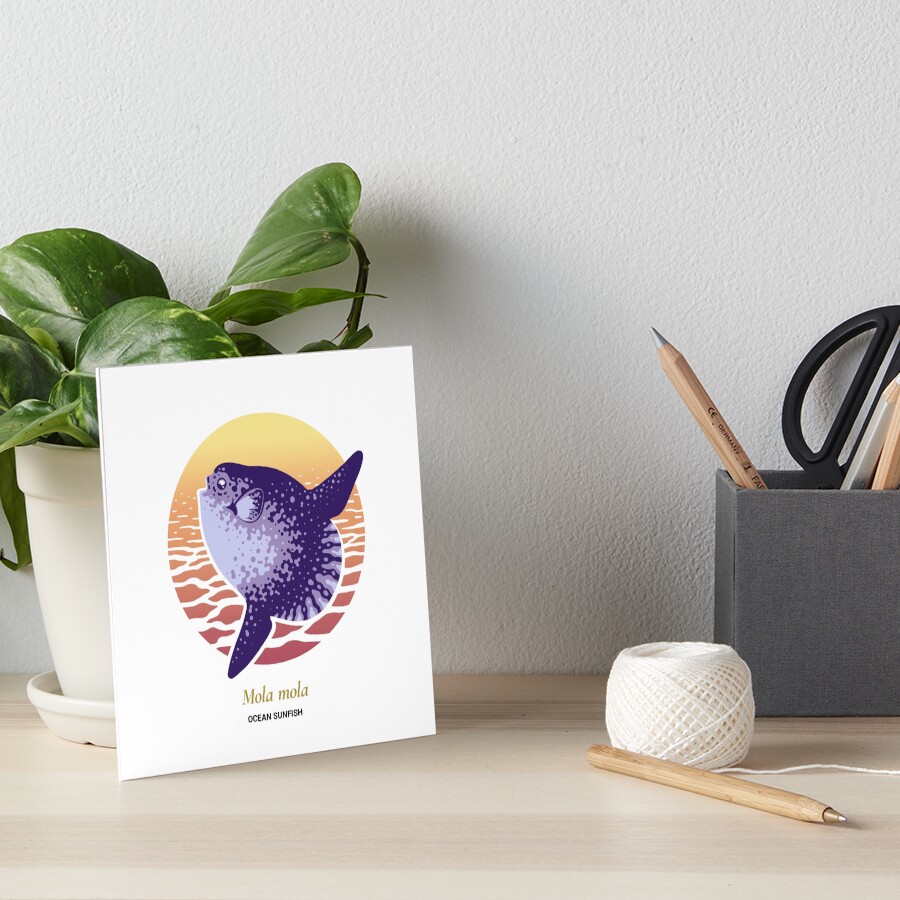 The Circles of Life: Ocean Sunfish Art Board Print