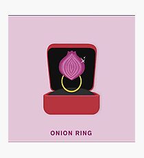 Onion engagement ring Photographic Print