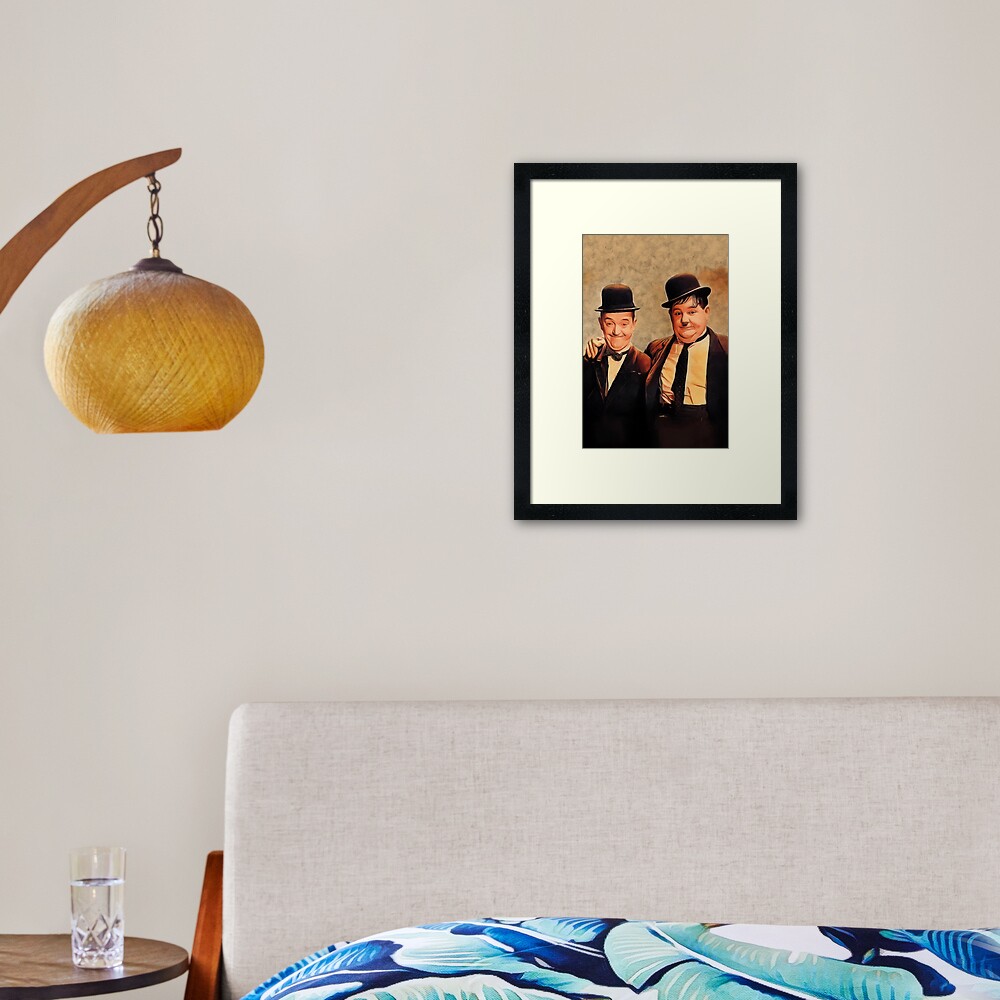 Laurel and Hardy, Hollywood Legends Framed Art Print