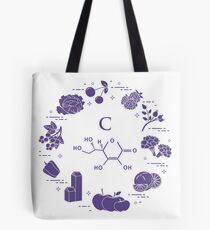 Foods rich in vitamin C. Tote Bag