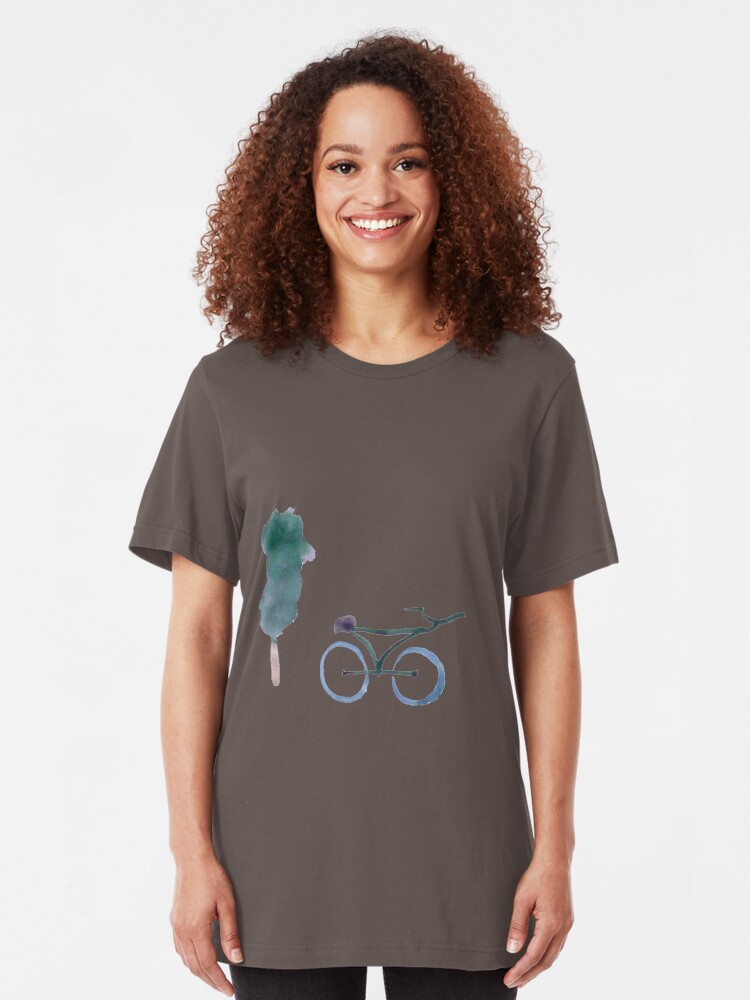 Alternate view of Tree & bike Slim Fit T-Shirt