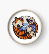 sleeping calvin hobbes Clock