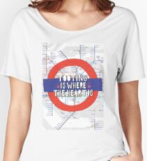 Tooting is where the heart is - South West London love! Women's Relaxed Fit T-Shirt