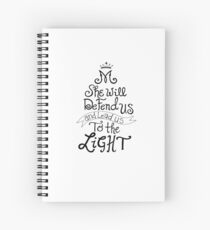 Defend Us & Lead Us- Marian Spiral Notebook