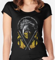 Mortal Kombat - Scorpion Women's Fitted Scoop T-Shirt