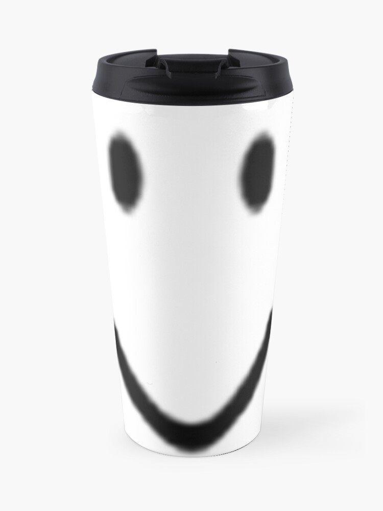 Roblox Default Noob Face Travel Mug - roblox noob travel mugs redbubble