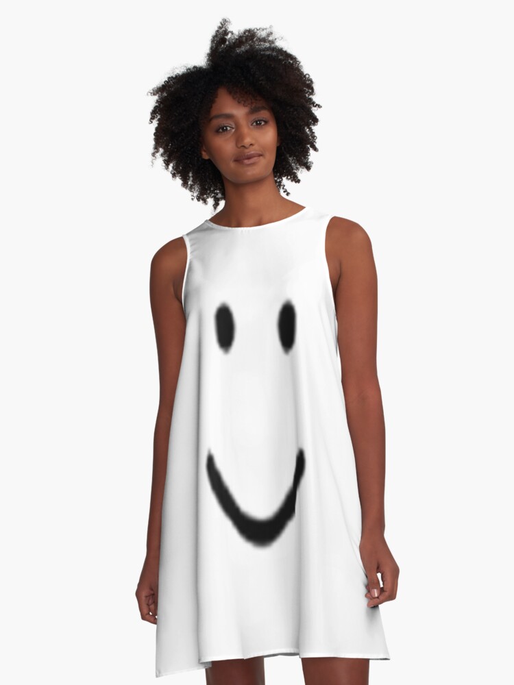 Roblox Default Noob Face A Line Dress By Trainticket Redbubble