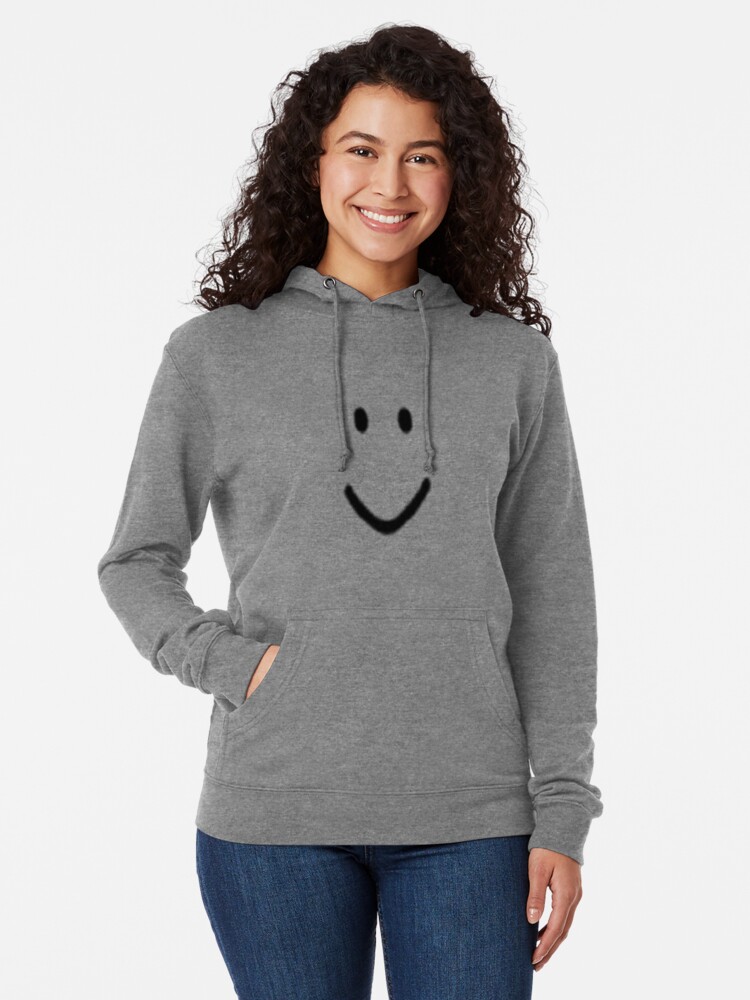 Roblox Default Noob Face Lightweight Hoodie By Trainticket - roblox default noob face t shirt by trainticket redbubble