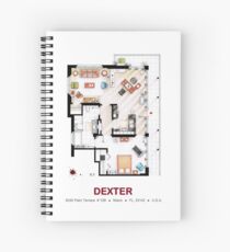 Floorplan of the apartment from DEXTER - V.1 Spiral Notebook