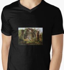 Monastery Ruin Eldena Men's V-Neck T-Shirt