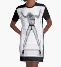 Fine Erotic Art Photography - Female Erotic Art - "Assume The Position - Modern Pinup" Featuring a Hot Sexy Blonde Bikini Model - Perfect Ass - Great Ass - Nice Ass Graphic T-Shirt Dress
