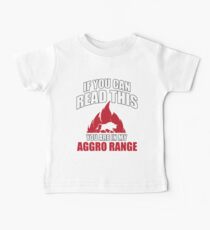 Camiseta para bebés Si puedes leer esto, estás en mi rango de aggro