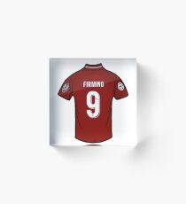 Roberto Firmino Liverpool FC Shirt Acrylic Block