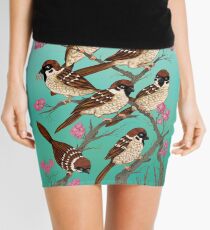 Sakura Sparrows Mini Skirt