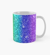 Faux Glitter Rainbow All Over Print Mug