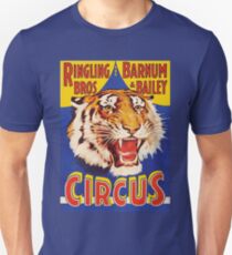 TIGER, Knurren, Zirkusplakat, Ringling Bros, Zirkus, Tier, Jahrgang, Poster, Slim Fit T-Shirt