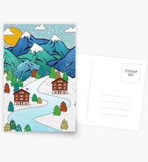 Swiss winter Postcards