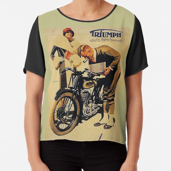 Triumph Motorcycles, Nuremberg...vintage ad Chiffon Top