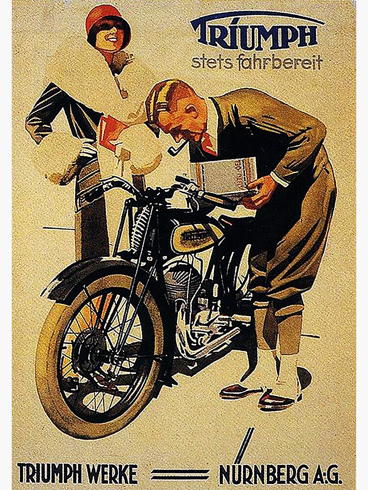 Triumph Motorcycles, Nuremberg...vintage ad by edsimoneit