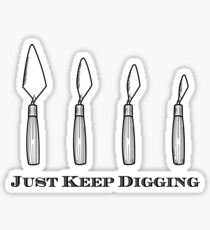 Phases of the Trowel - Right-handed edition Sticker