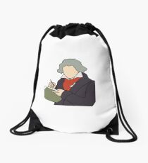 Beethoven Illustration Drawstring Bag
