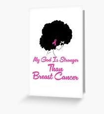 Breast Cancer Black Women Shirt, Breast Cancer Shirt, Black Woman Shirt, Breast Cancer Awareness Shirt, Black Woman Tee, Pink Ribbon Shirt Greeting Card