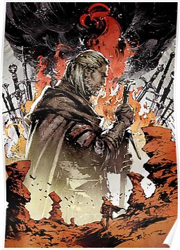 Geralt of rivia Artwork Poster