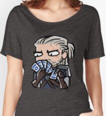Geralt playing gwent Women's Relaxed Fit T-Shirt
